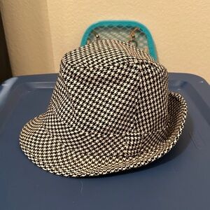 Houndstooth Fedora Hat